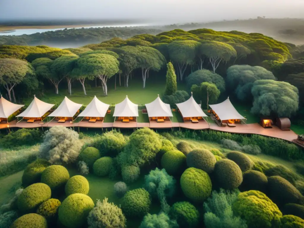 Acogedor glamping entre vegetación exuberante y río sereno en Uruguay