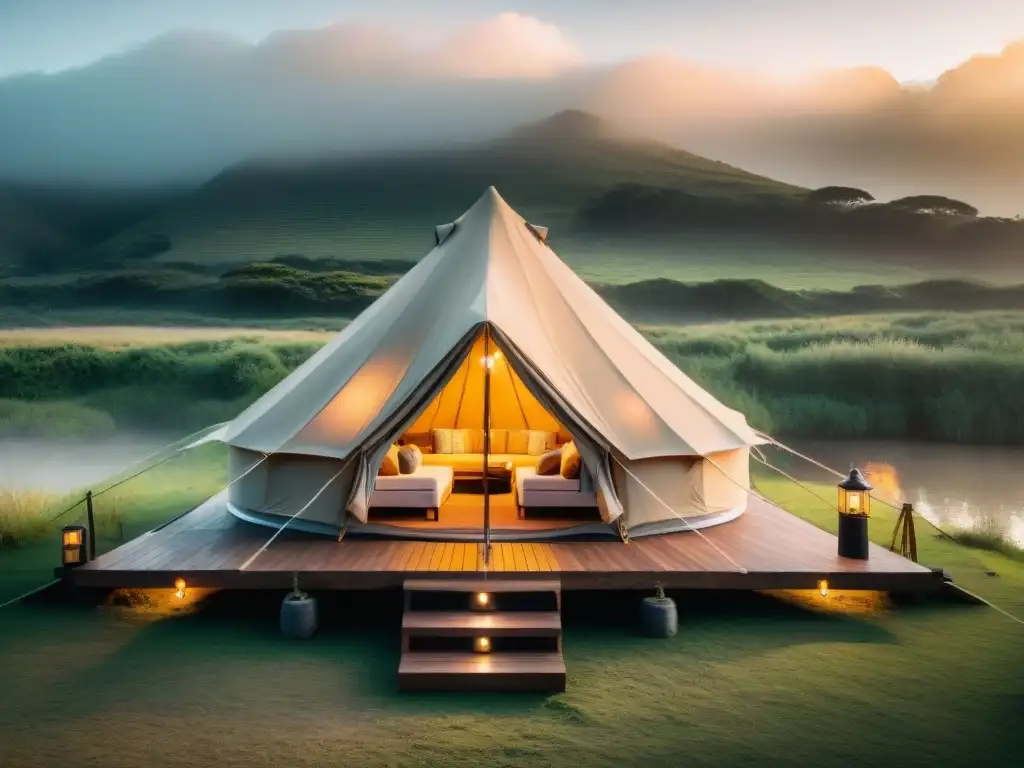 Acogedora tienda de glamping en Uruguay con consejos para una experiencia inolvidable