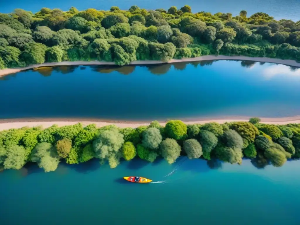 Kayak en aguas uruguayas camping: Serenidad en río con kayaks y camping en Uruguay