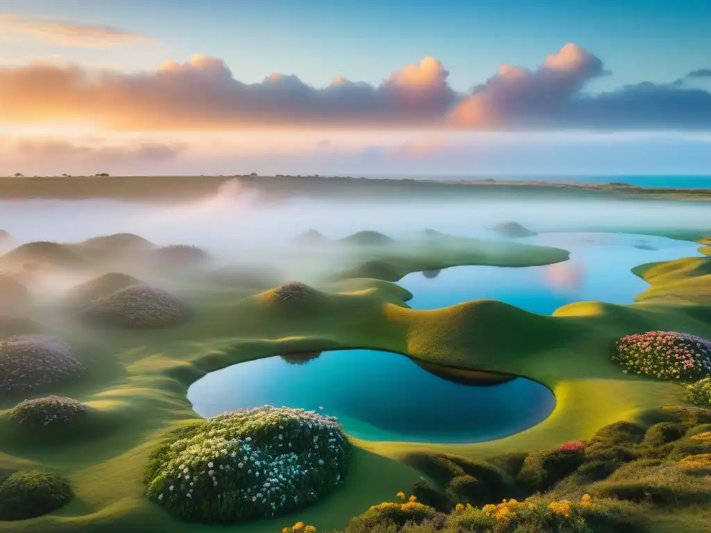 Un amanecer colorido sobre Cabo Polonio, uno de los mejores parques nacionales para acampar en Uruguay