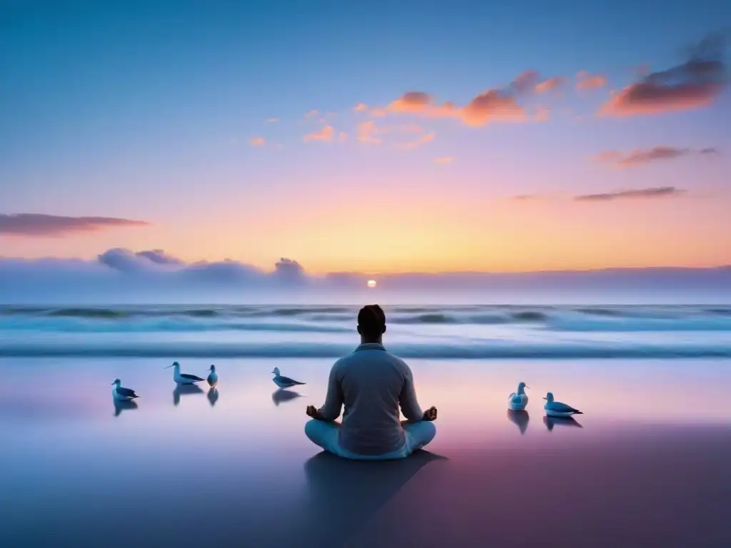 Un amanecer sereno en Playa Punta Colorada, Uruguay, ideal para meditar