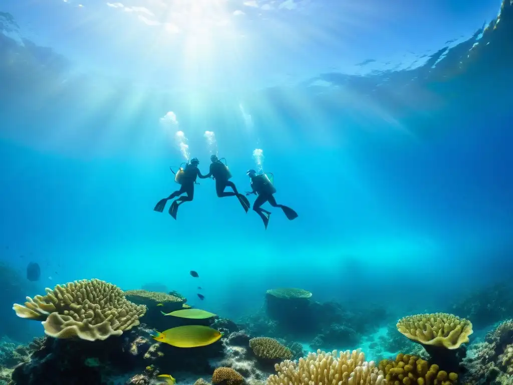 Un arrecife de coral vibrante en Aguas Dulces, Uruguay