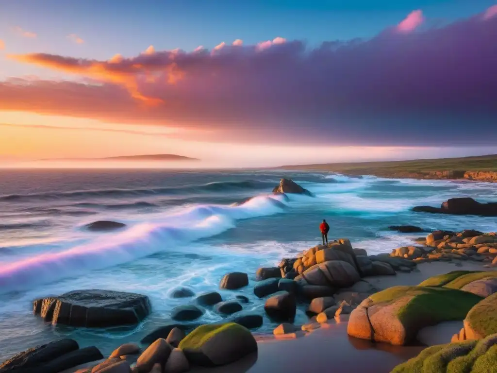 Fotógrafo captura atardecer en Cabo Polonio con leones marinos