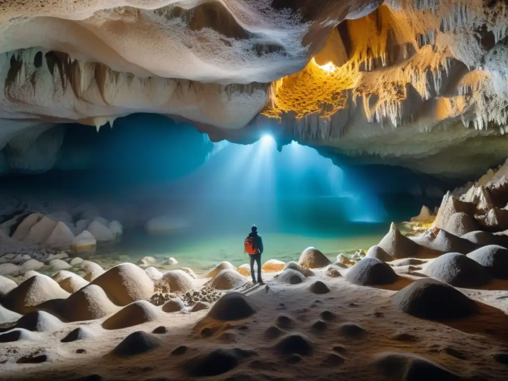 Explora la belleza frágil de las formaciones geológicas en las Grutas del Palacio, Uruguay