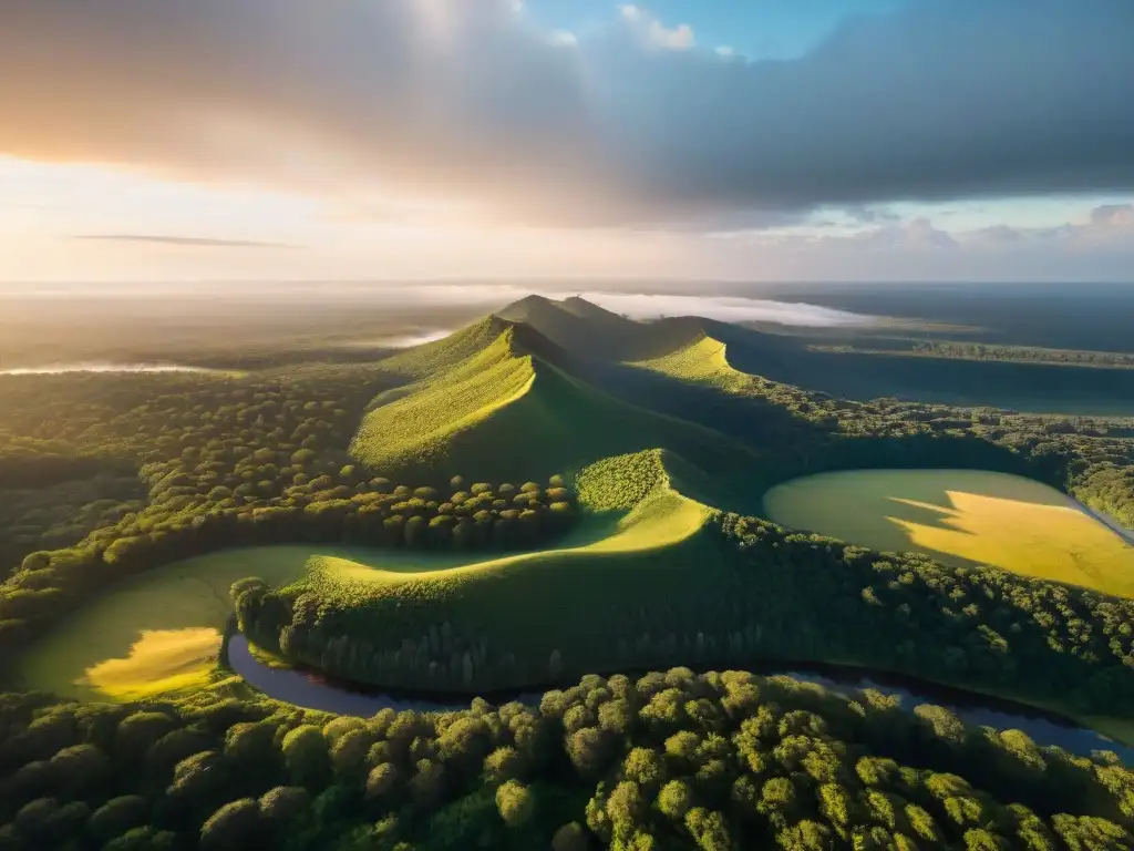 Descubre la belleza del paisaje uruguayo con un drone para explorar camping en Uruguay