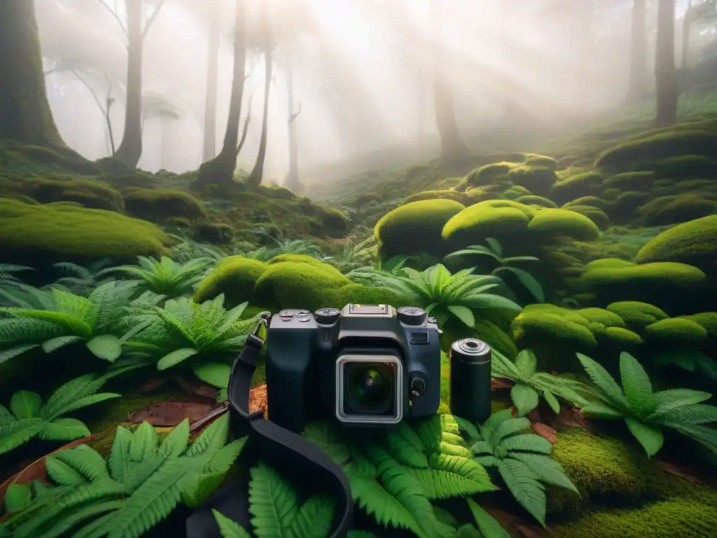 Preparando la cámara para capturar la belleza de la naturaleza uruguaya