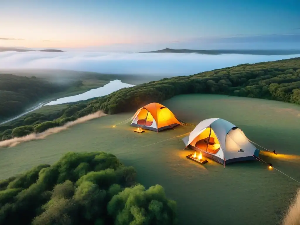 Campamento de lujo en tiendas de campaña alta gama en Uruguay