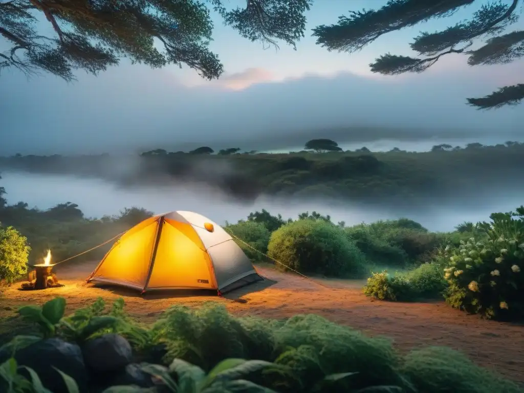 Campamento responsable en Uruguay, armonía entre conservación de naturaleza, cultura y camping