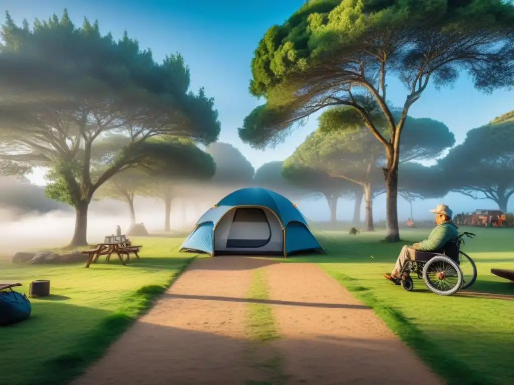 Un camping inclusivo en Uruguay con accesos para discapacitados