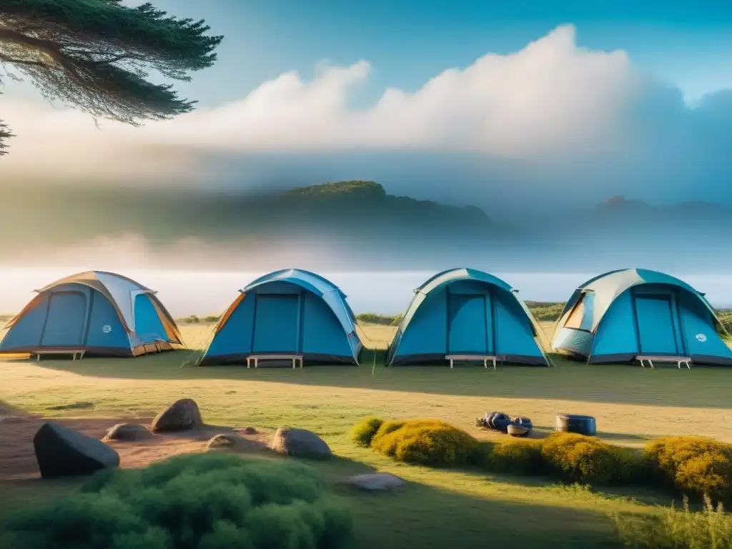 Camping sostenible en Uruguay: Economía circular - Campamento ecológico en armonía con la naturaleza y prácticas responsables