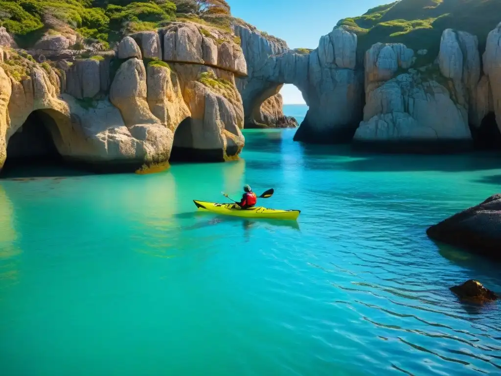 Excursión en kayak por cuevas en Cabo Polonio, Uruguay