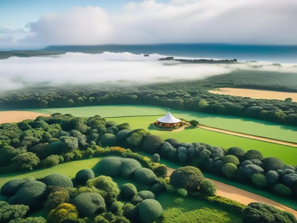 Un drone captura la diversidad cultural en un camping tradicional de Uruguay