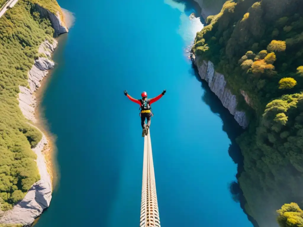 Emoción en salto de puenting en Uruguay: grupo de aventureros se lanzan al abismo