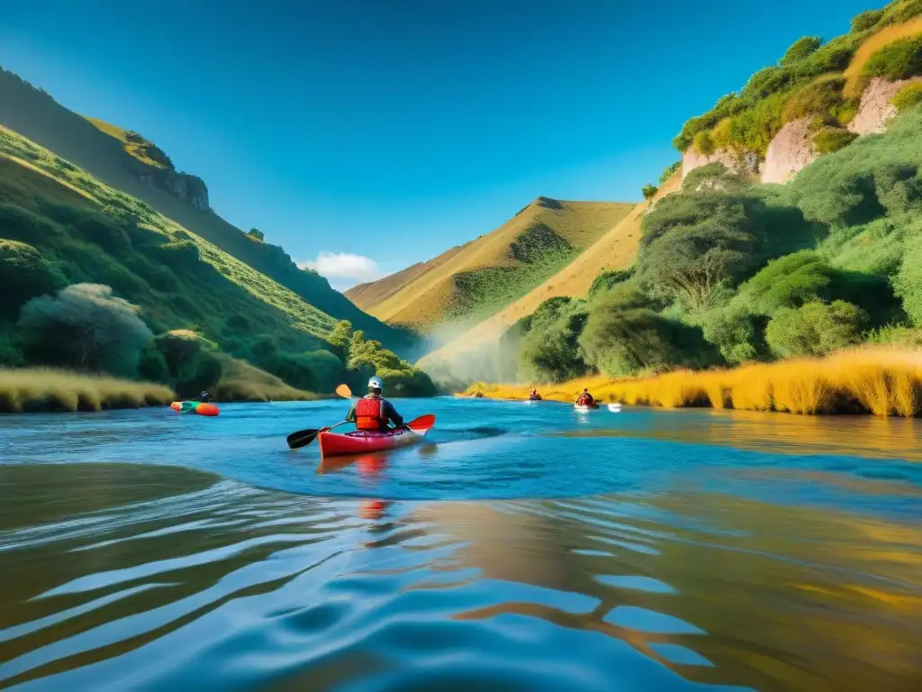 Emocionante aventura de kayak en Uruguay con paisajes vívidos y desafiantes