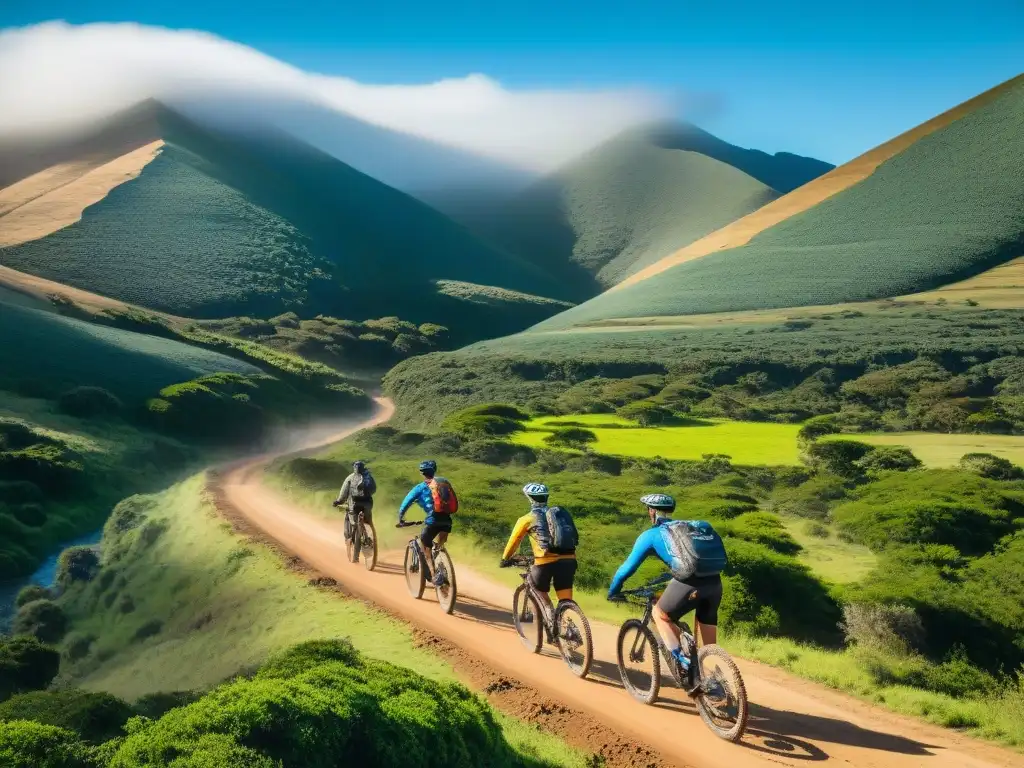 Un emocionante recorrido en bicicleta en Uruguay, rodeado de naturaleza exuberante y desafíos emocionantes