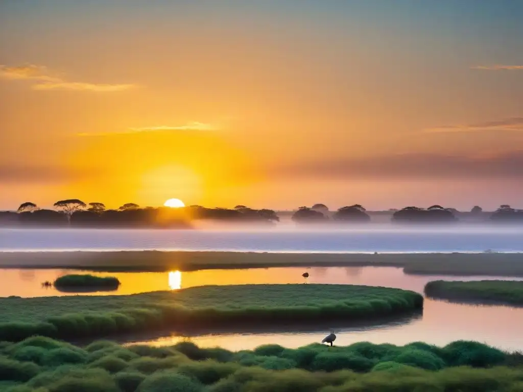 Encuentros asombrosos con la naturaleza en Uruguay al atardecer