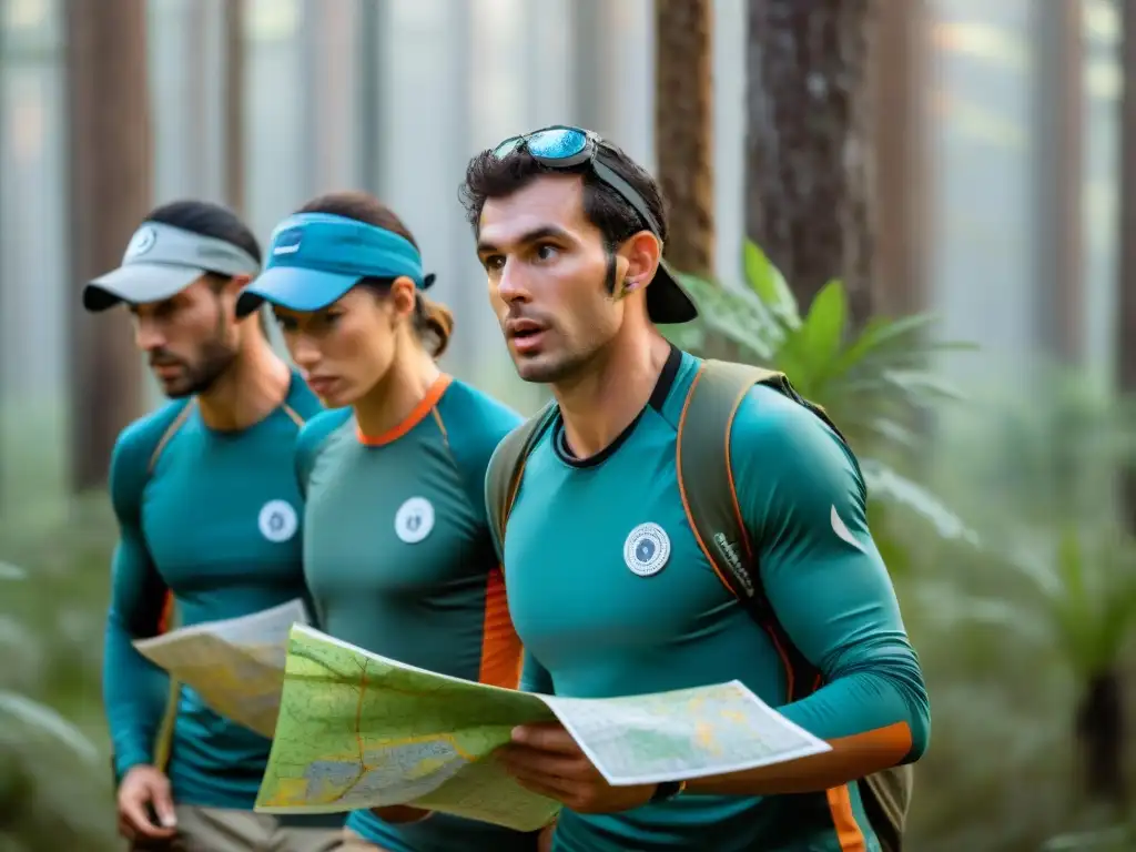 Equipo de orientación en Uruguay, deporte y aventura entre la naturaleza exuberante