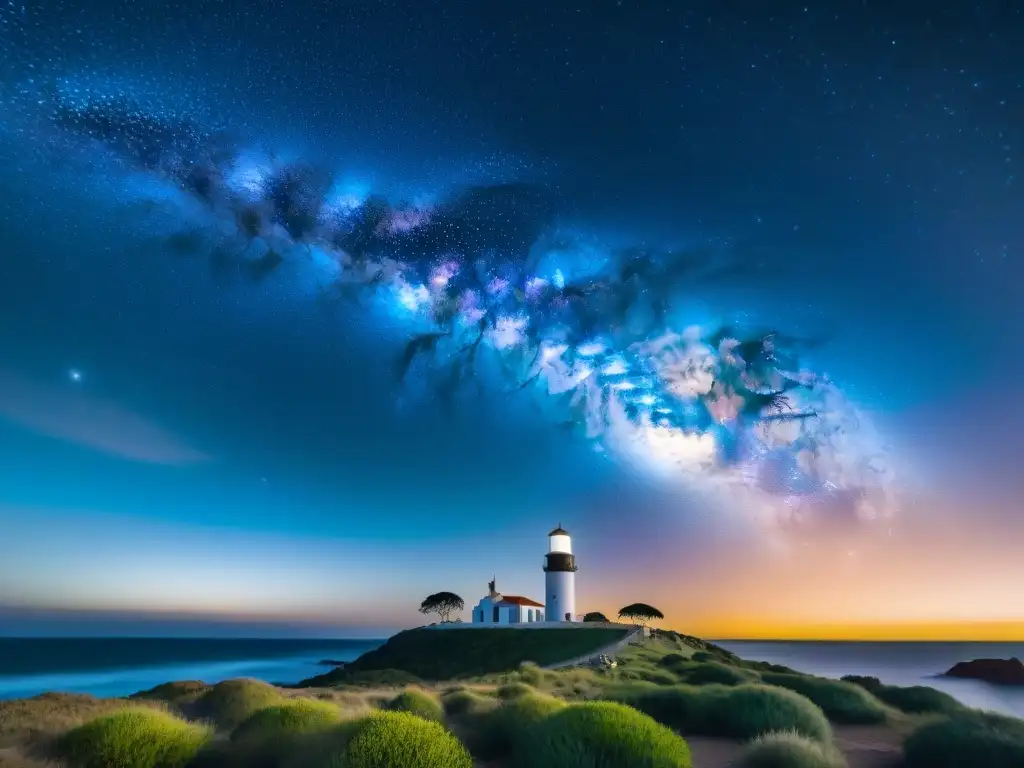 Espectacular imagen nocturna del cielo sobre Uruguay, destacando la Vía Láctea y los mejores lugares para observar el cielo en Uruguay