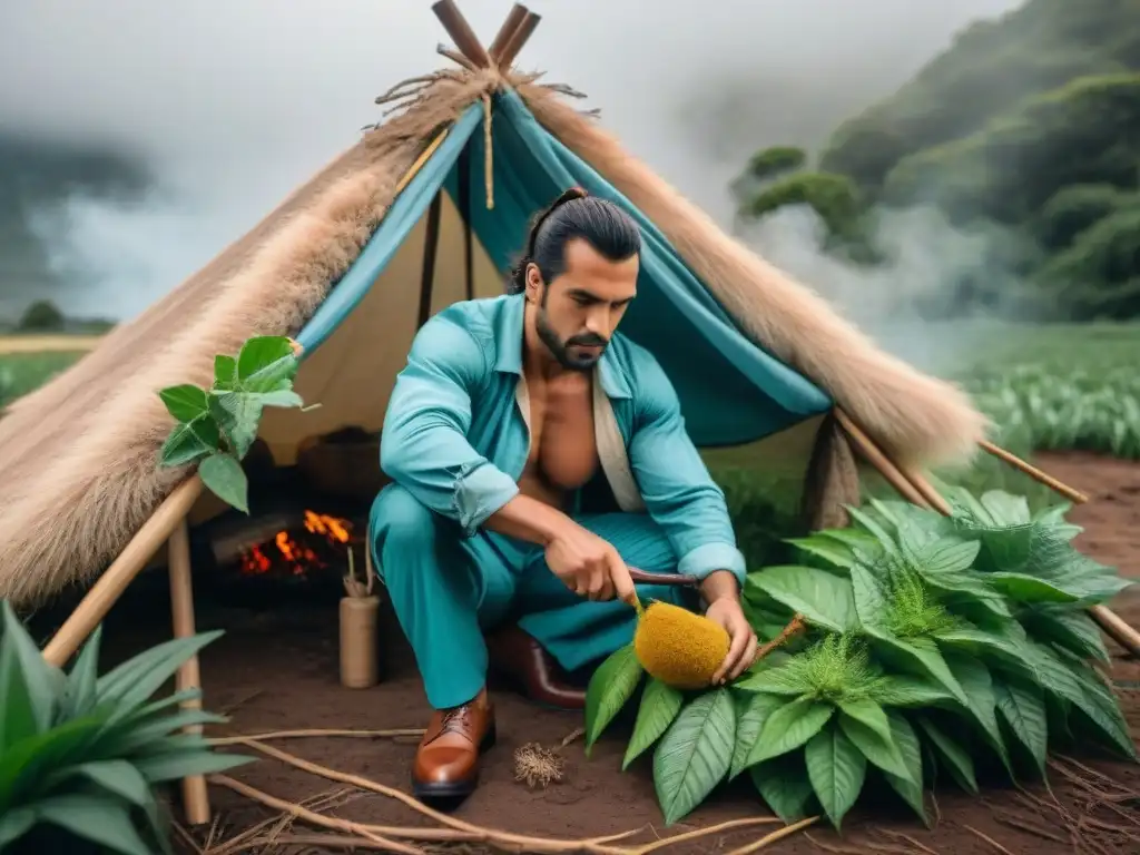 Experto uruguayo demostrando técnicas avanzadas supervivencia naturaleza Uruguay