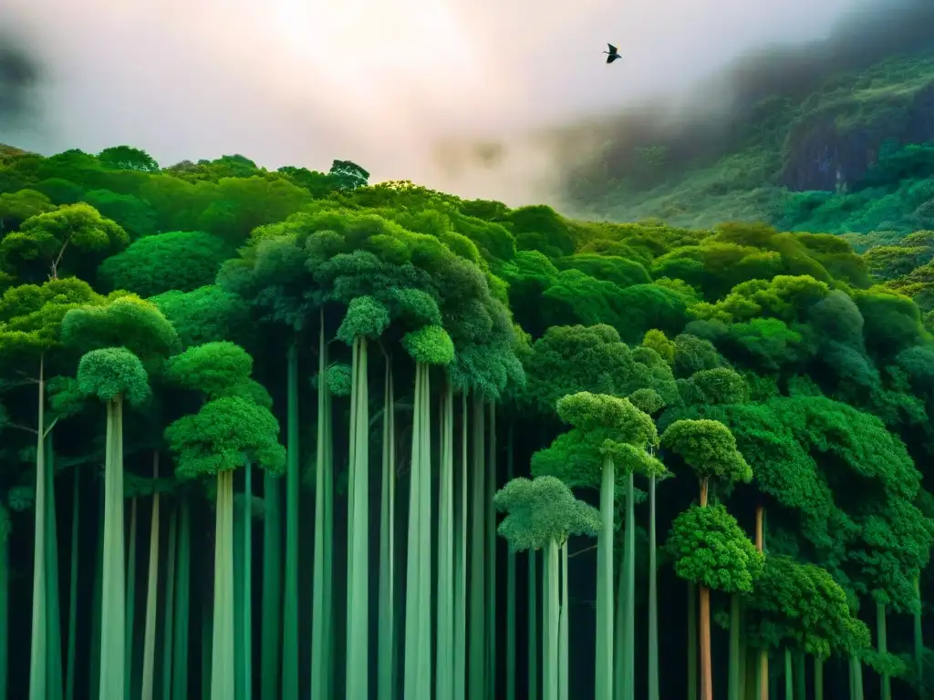 Una exuberante diversidad de aves exóticas en Parque Nacional Rocha, iluminadas por el sol entre árboles