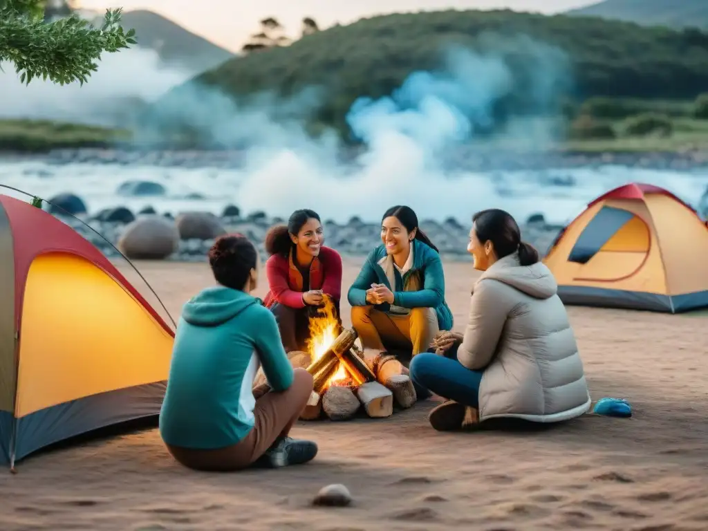 Diversas familias disfrutan de actividades inclusivas en un camping en Uruguay