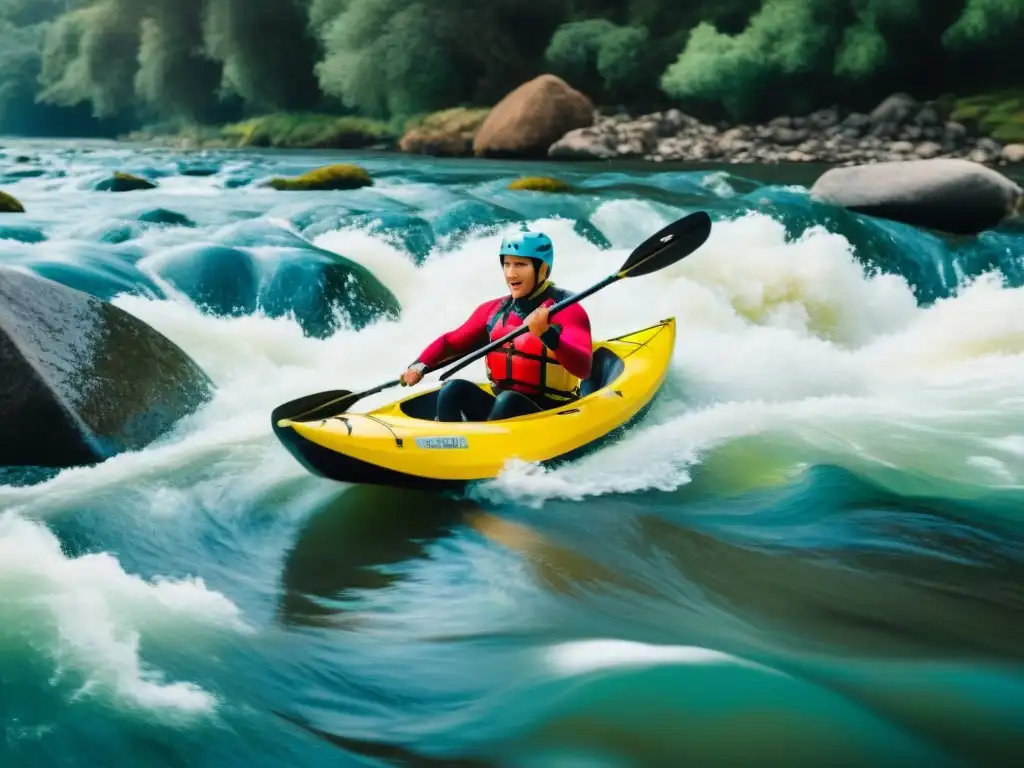 Grupo de kayakistas desafían rápidos en Uruguay, Paquetes de Aventura en Uruguay