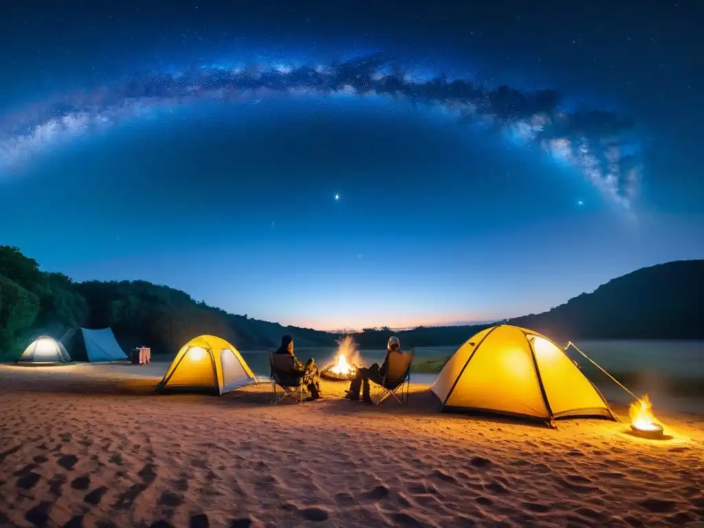 Increíble campamento bajo las estrellas en Uruguay