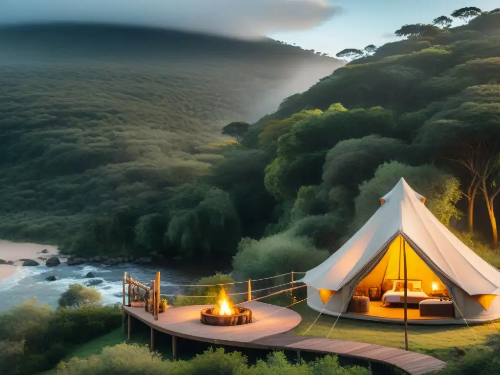 Un rincón de lujo en la naturaleza uruguaya con tendencia turismo glamping en Uruguay