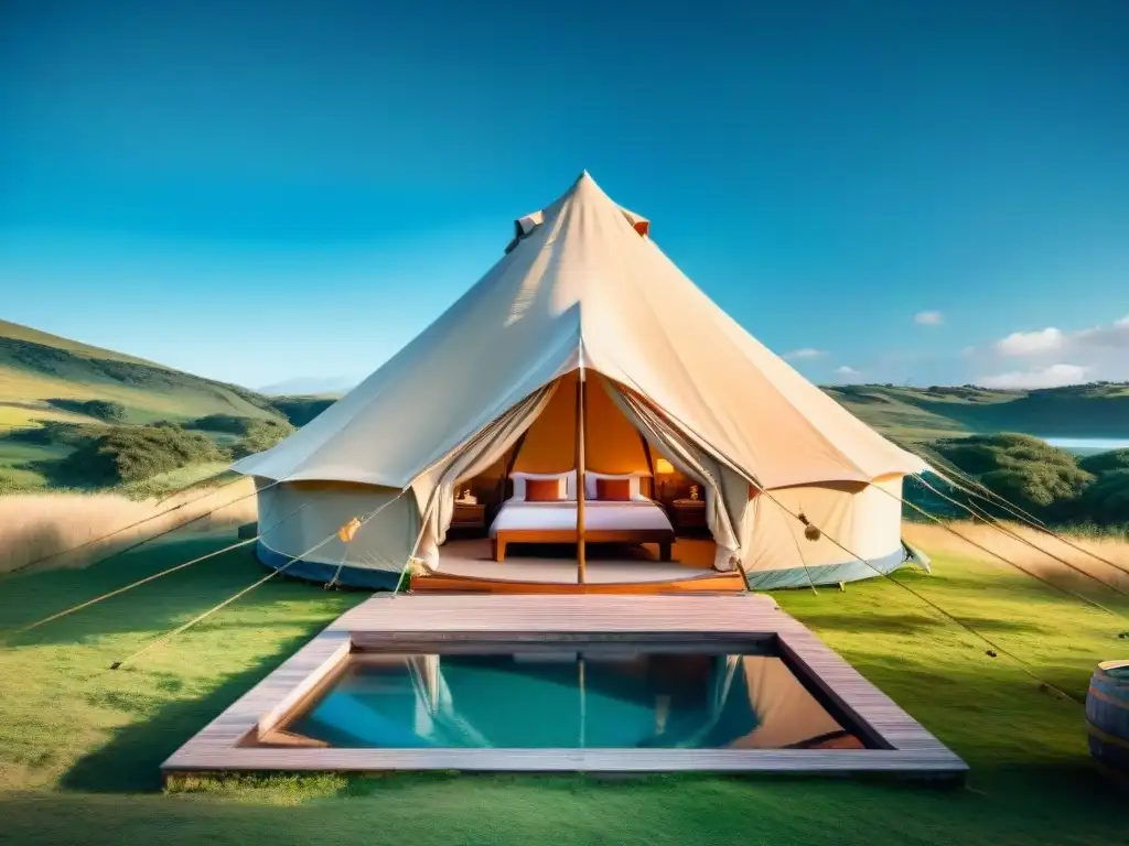 Un lujoso glamping en Uruguay rodeado de naturaleza serena y vistas impresionantes