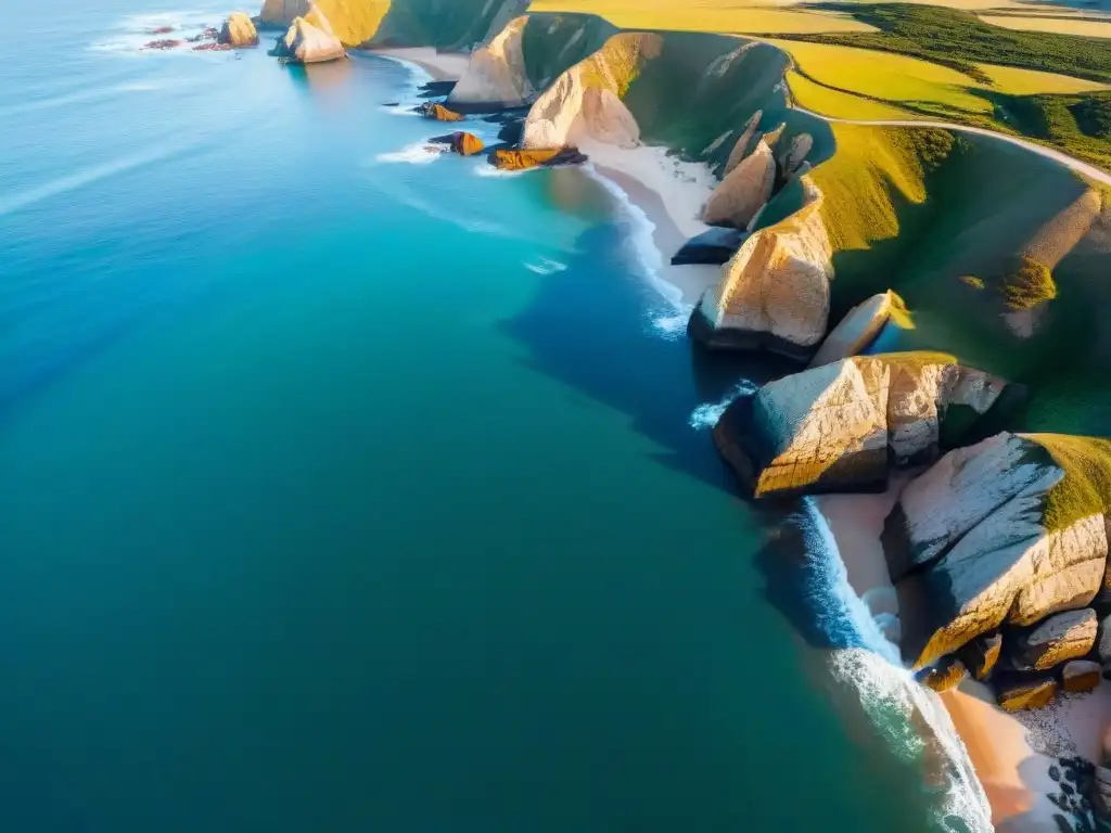 La majestuosa costa de Cabo Polonio al atardecer con leones marinos