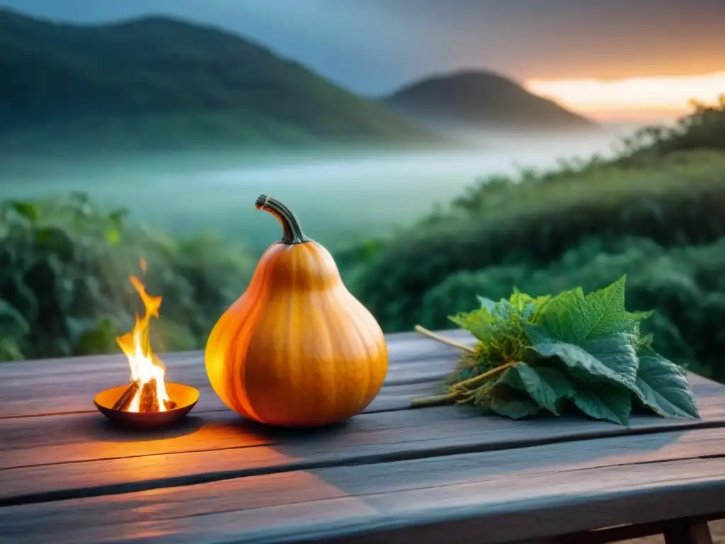 Un rincón secreto para acampar en Uruguay, con mate y naturaleza exuberante al atardecer