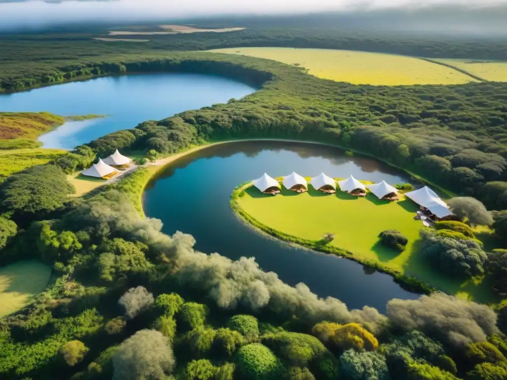 Un oasis eco-friendly en Uruguay: glamping ecológico entre la exuberante naturaleza, con paneles solares y actividades sostenibles