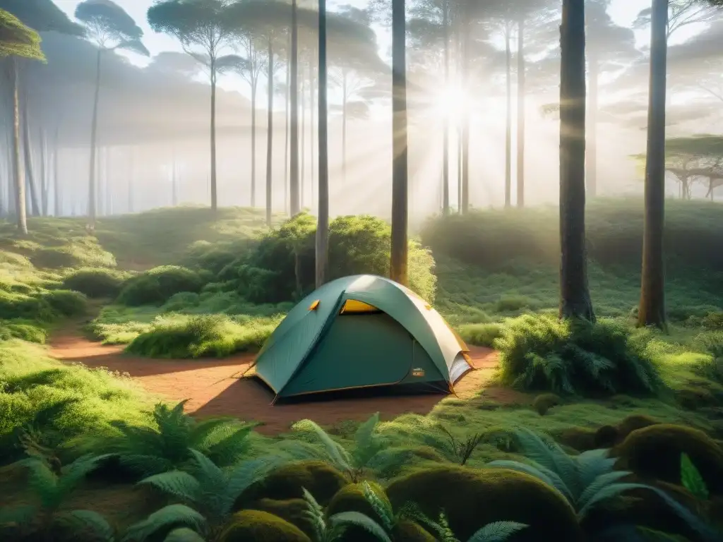 Una obra de arte: un camping en la belleza natural de un bosque en Uruguay