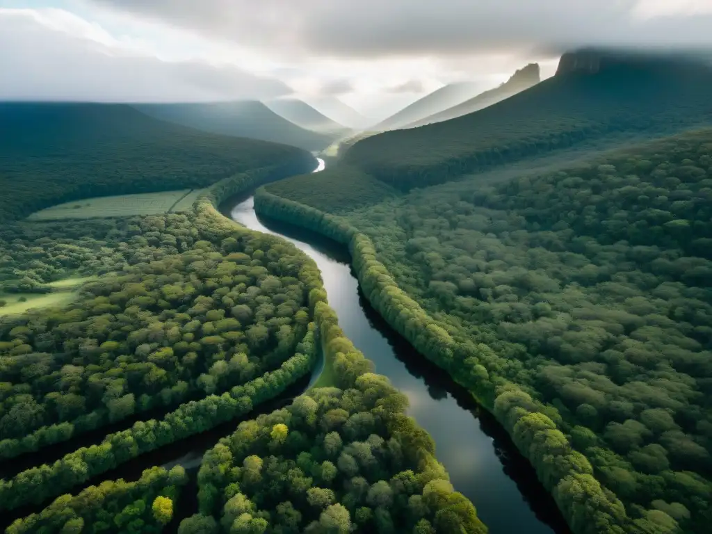 Descubre la Reserva de Biosfera Valle del Lunarejo en Uruguay, con sus bosques verdes, ríos sinuosos y vida silvestre