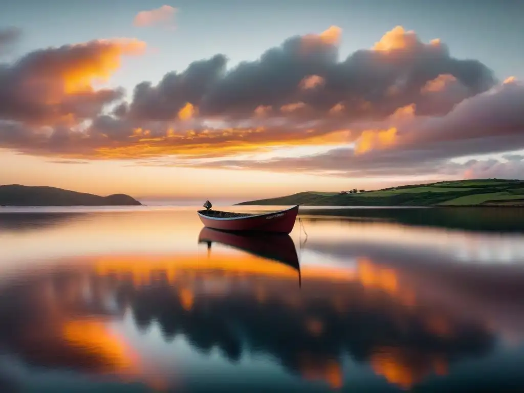 Amanecer sereno en Laguna Garzón