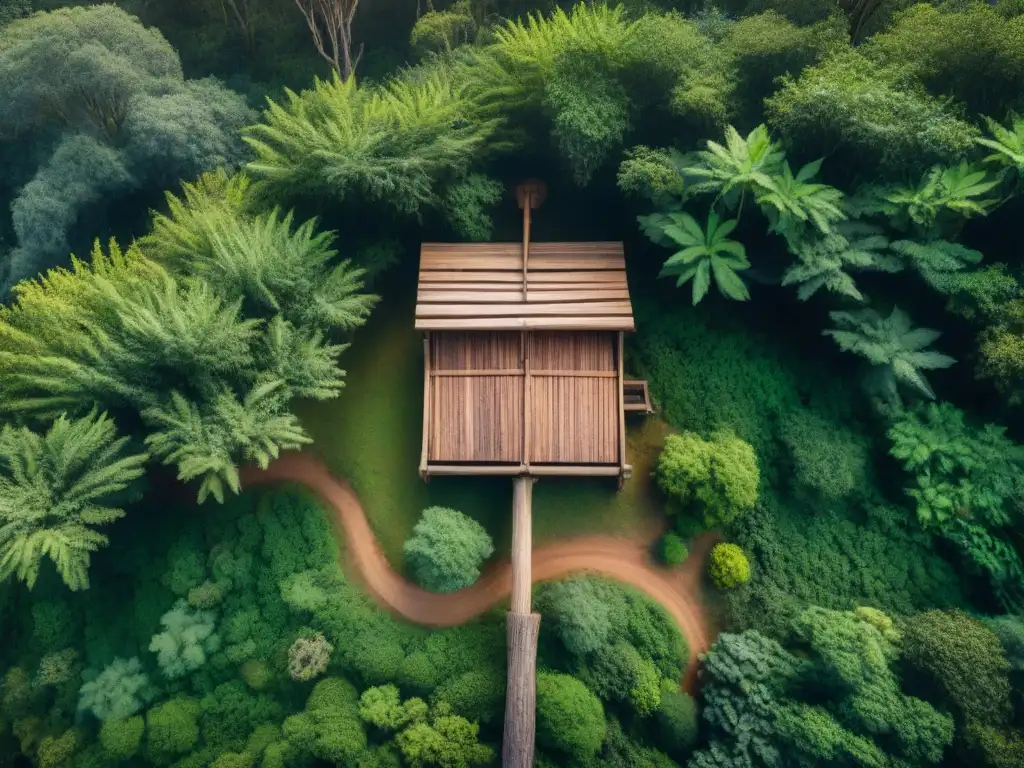 Trampa de caza en Uruguay, arte ancestral entre la exuberante naturaleza del bosque