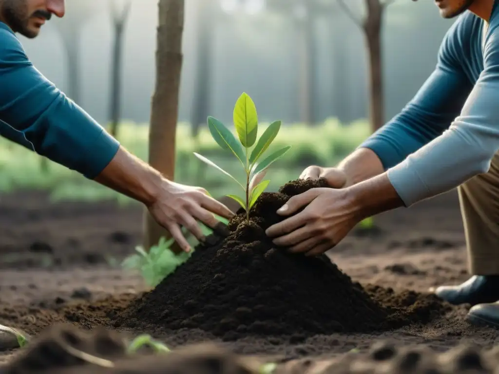 Unidos por la conservación: voluntarios plantan árboles en el bosque de Uruguay