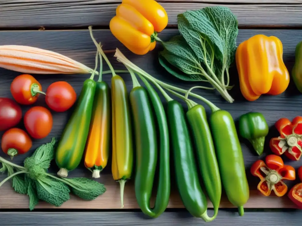 Variado surtido de verduras deshidratadas en texturas y colores vibrantes, listas para camping