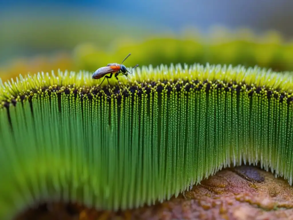 Una vibrante y diversa ecología en un área de conservación en Uruguay, mostrando un mundo en miniatura interconectado