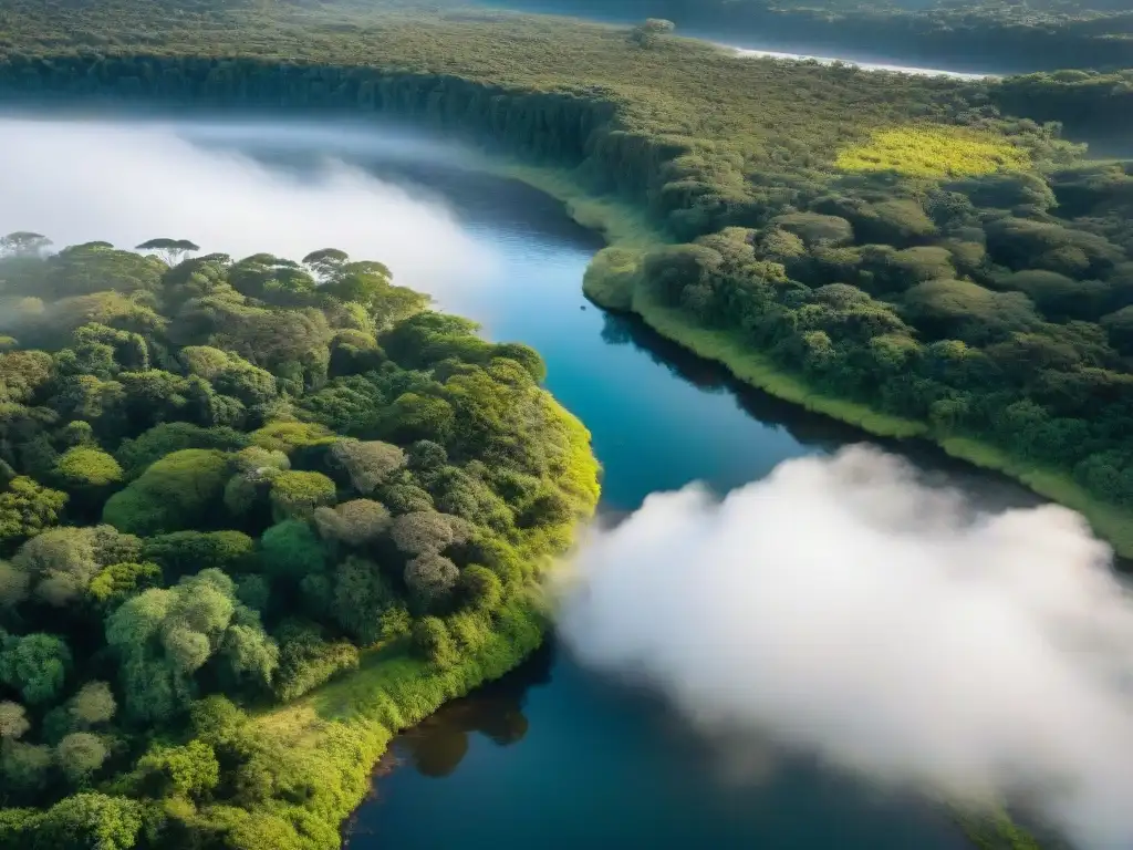 Vibrantes paisajes de áreas naturales de Uruguay, resaltando la belleza y conservación